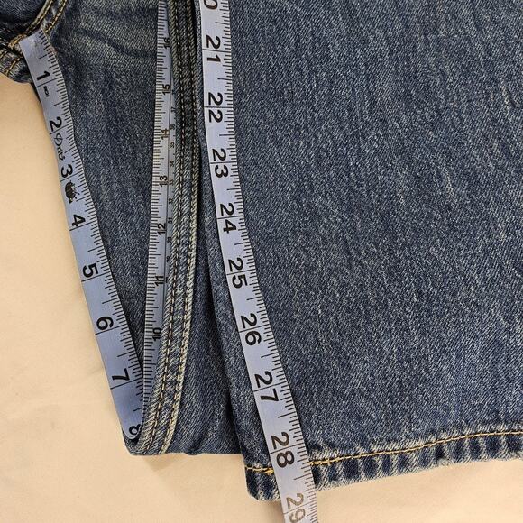 LEVI'S WOMEN'S LOW PRO JEANS REGULAR BREATHE OUT MEDIUM INDIGO SIZE W28 x L29 - Picture 11 of 12